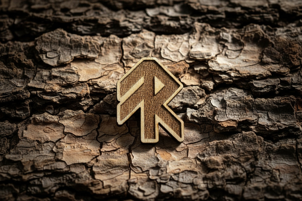 Strength rune 23x13mm pin
