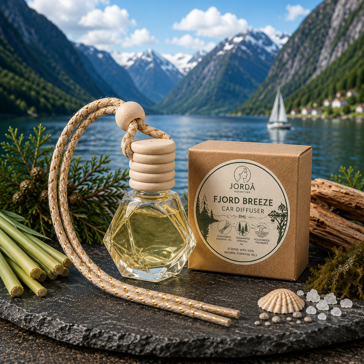 Fjord Breeze 8ml Car Diffuser 8ml in a gift box