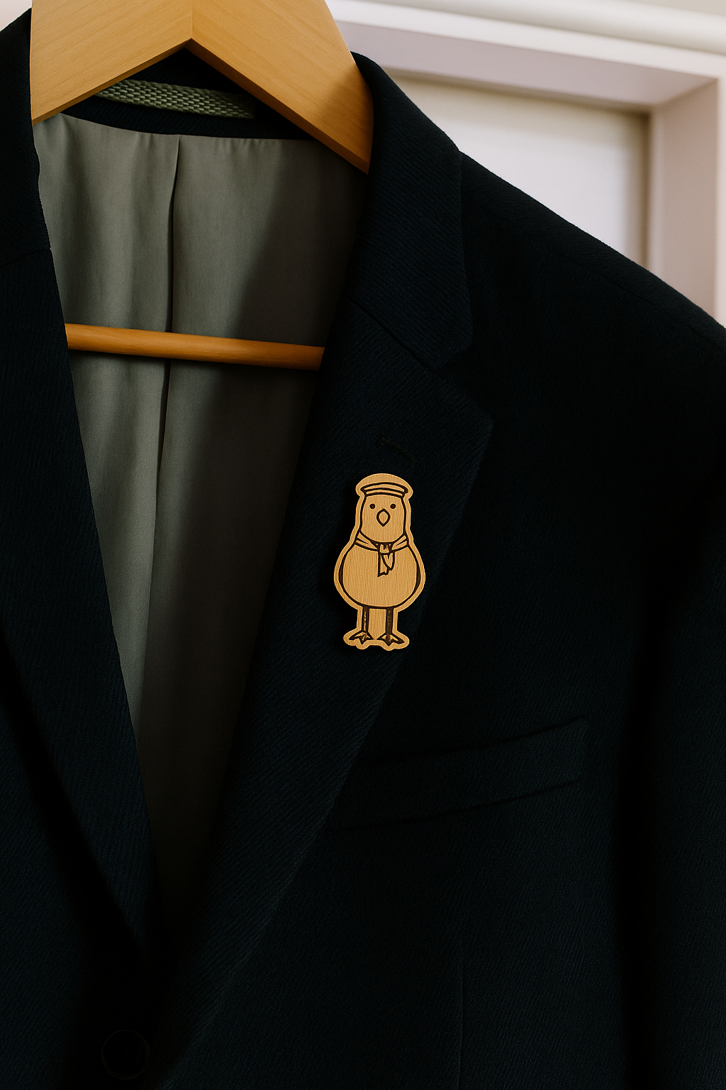 Seagull tourist 30x15mm pin