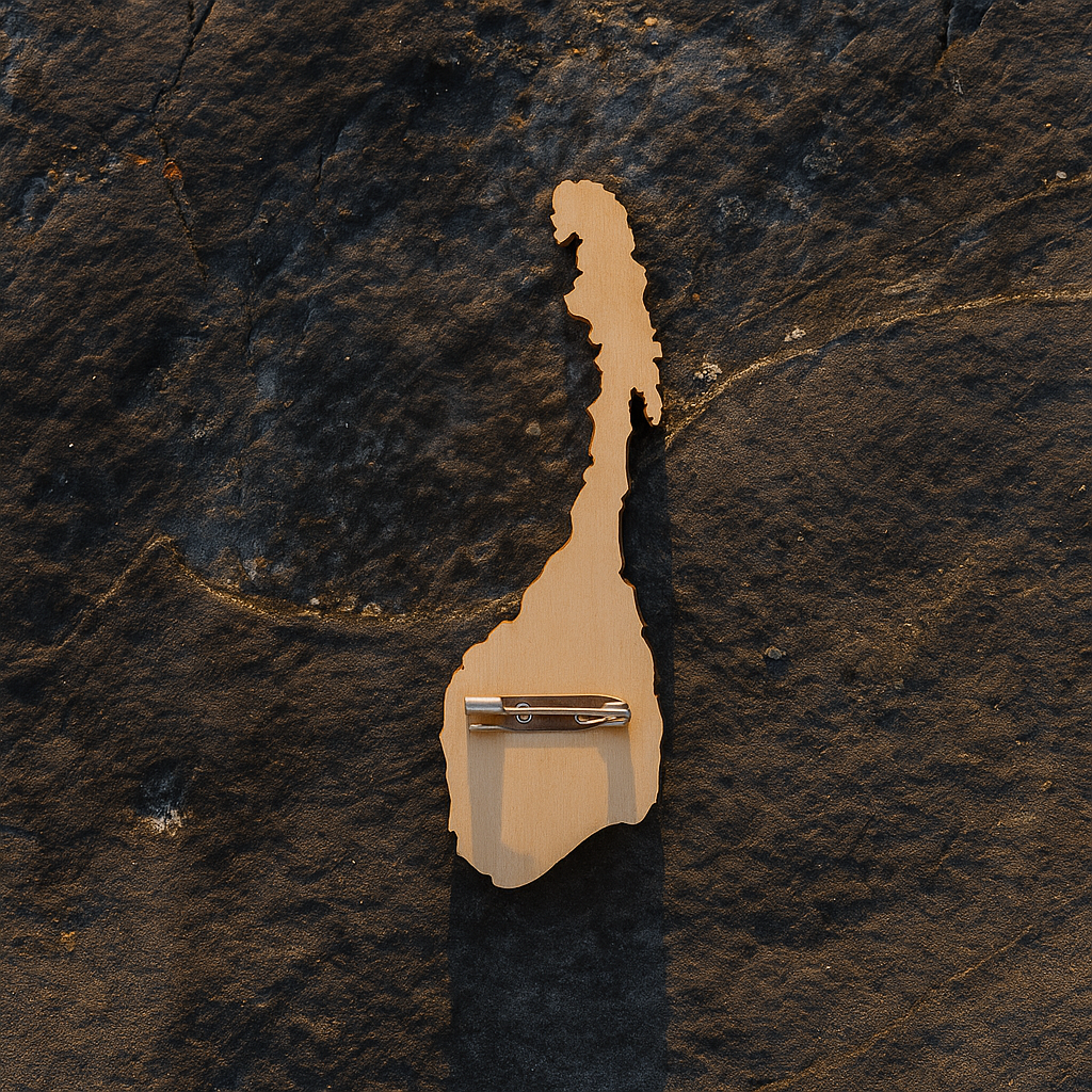 Norway country siluette 50x15mm pin