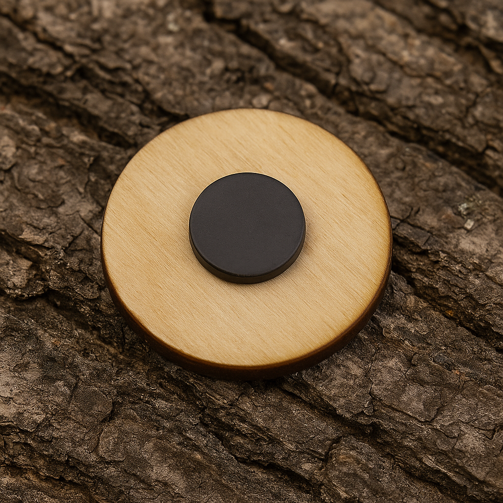 Cute troll in circle Flam, Norway 50x50mm magnet
