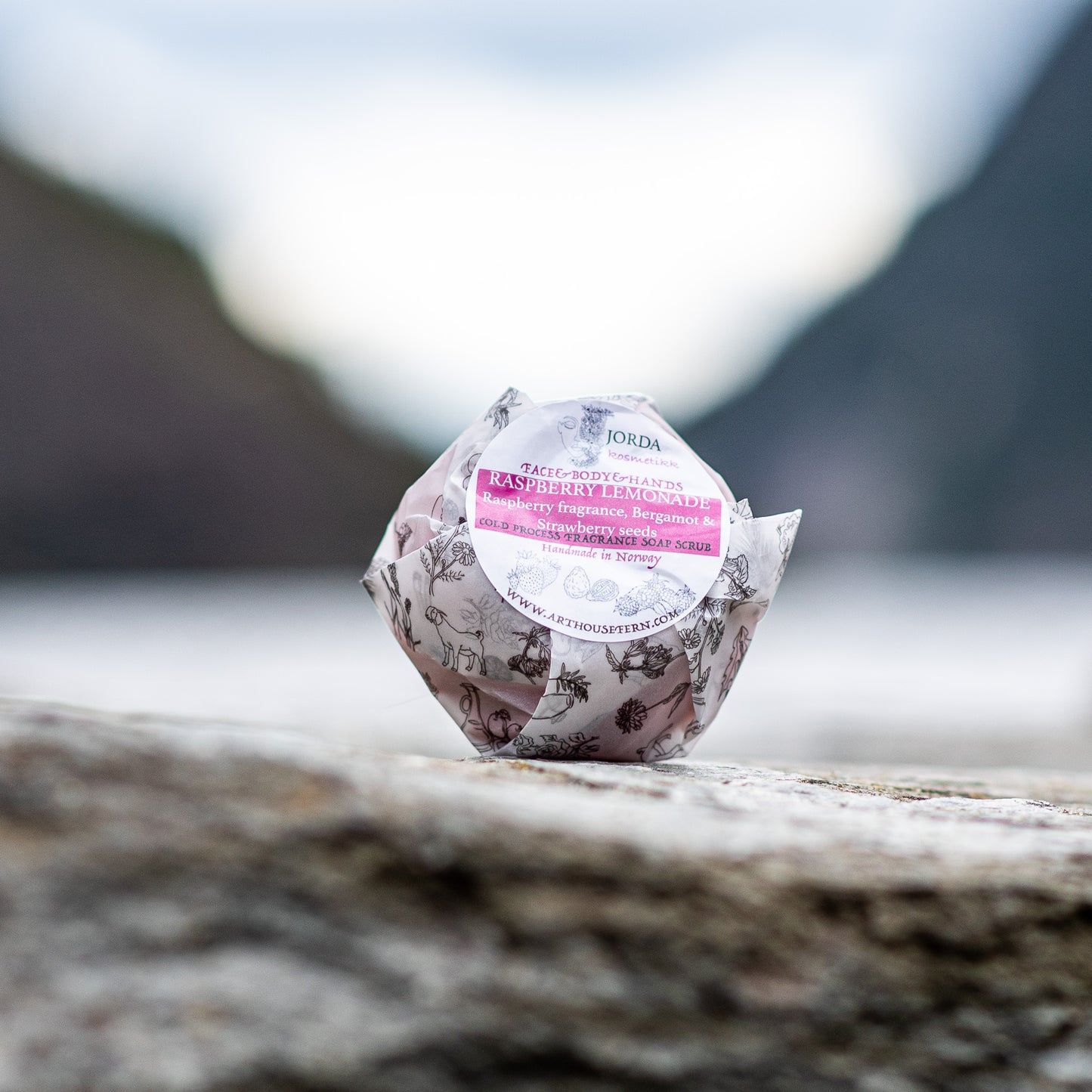 Frambozenlimonade geur zeep scrub