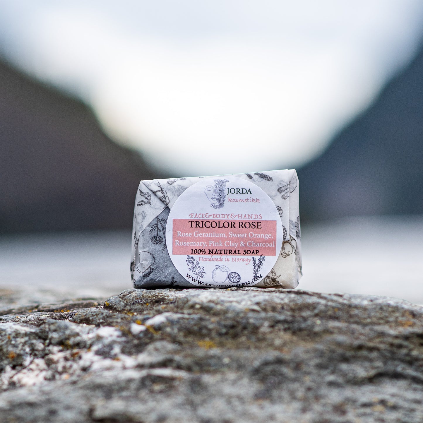 Tricolor rose 100% natural soap