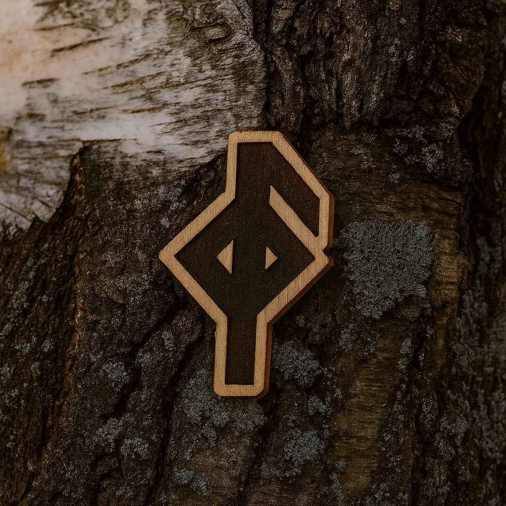 Health rune 23x15mm pin