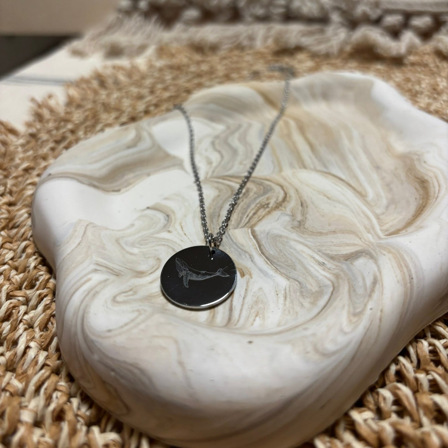 Cloud Tray for jewellery- Taupe marble
