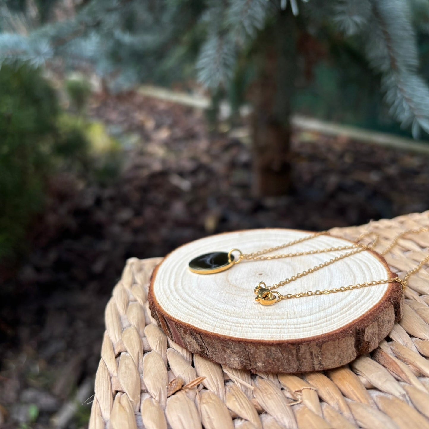 Collar de ballena - Acero inoxidable dorado