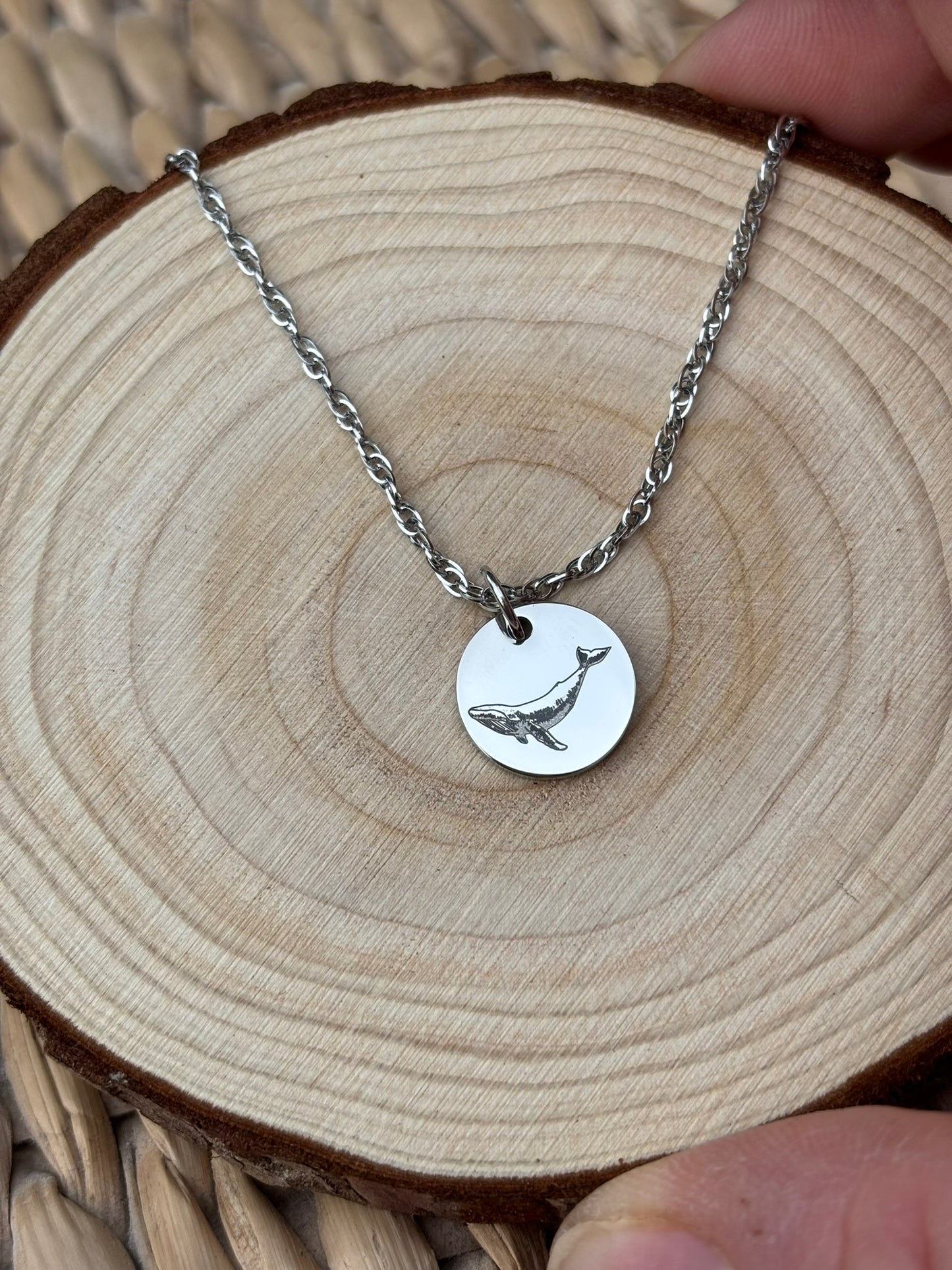 Walvis ketting - roestvrij staal goud