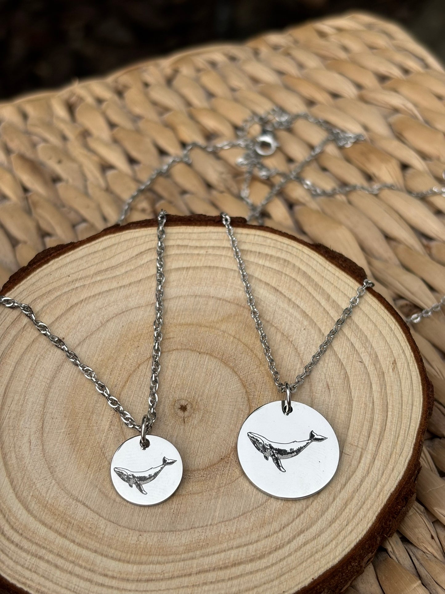 Walvis ketting - roestvrij staal goud