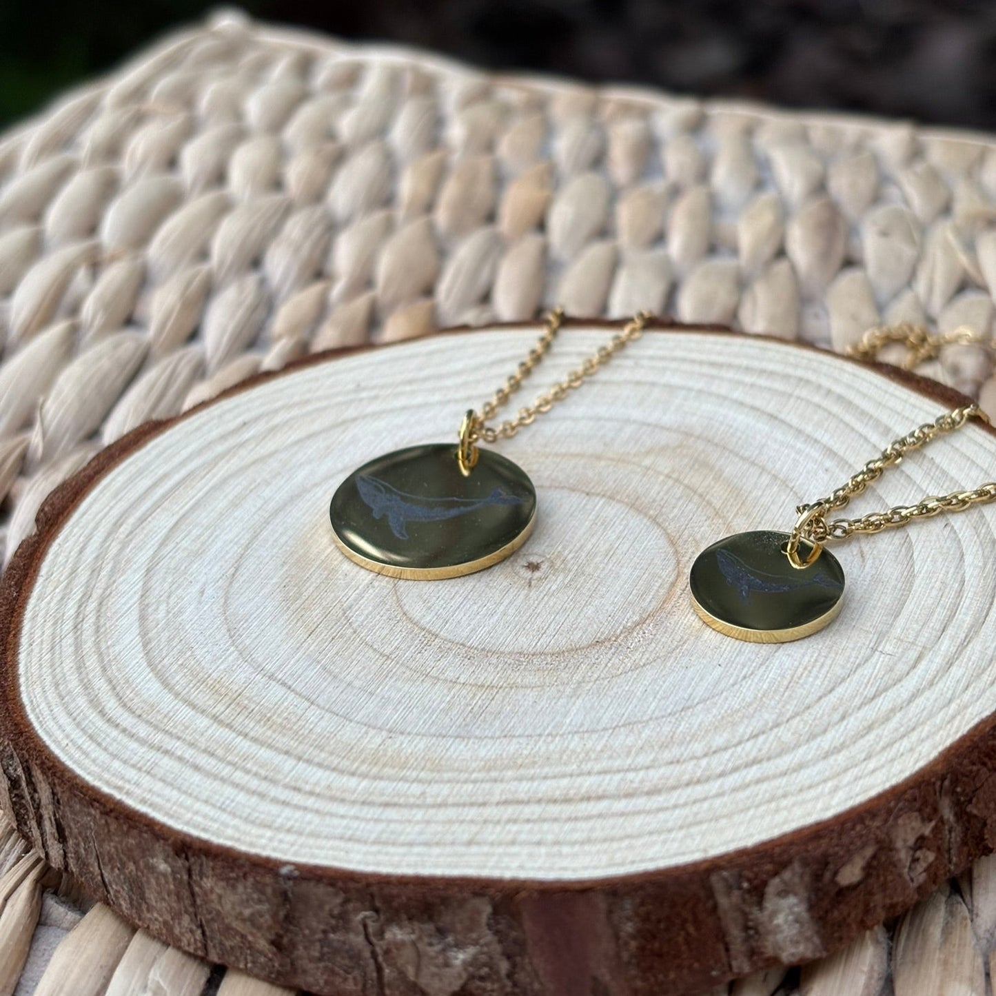 Collar de ballena - Acero inoxidable dorado