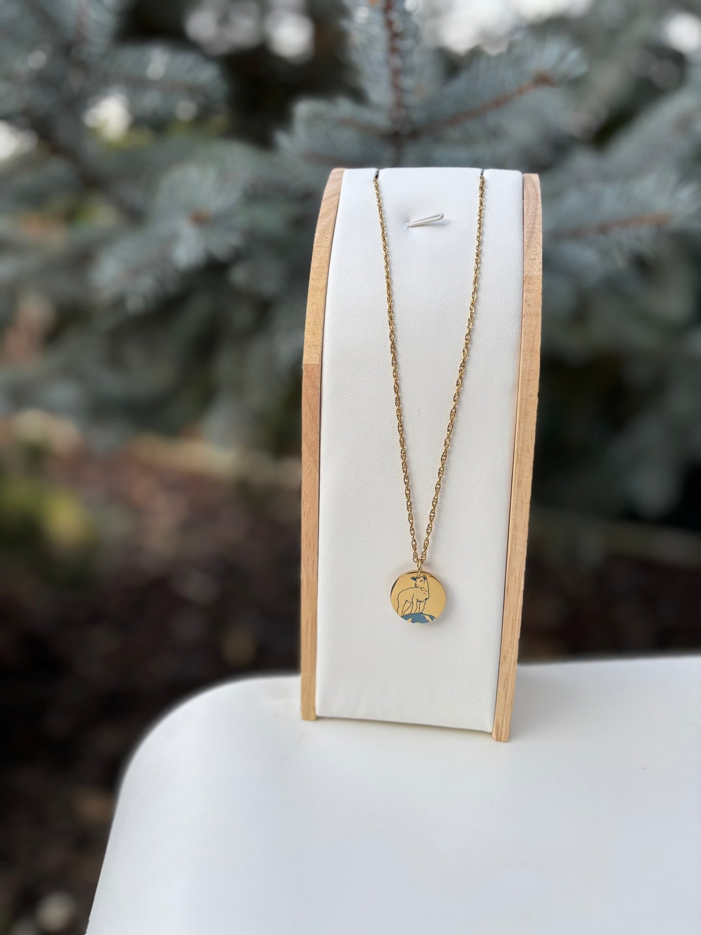 Sheep from Flam necklace - stainless steel