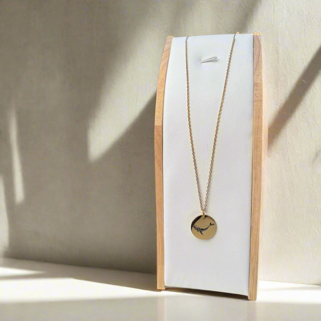 Collar de ballena - Acero inoxidable dorado