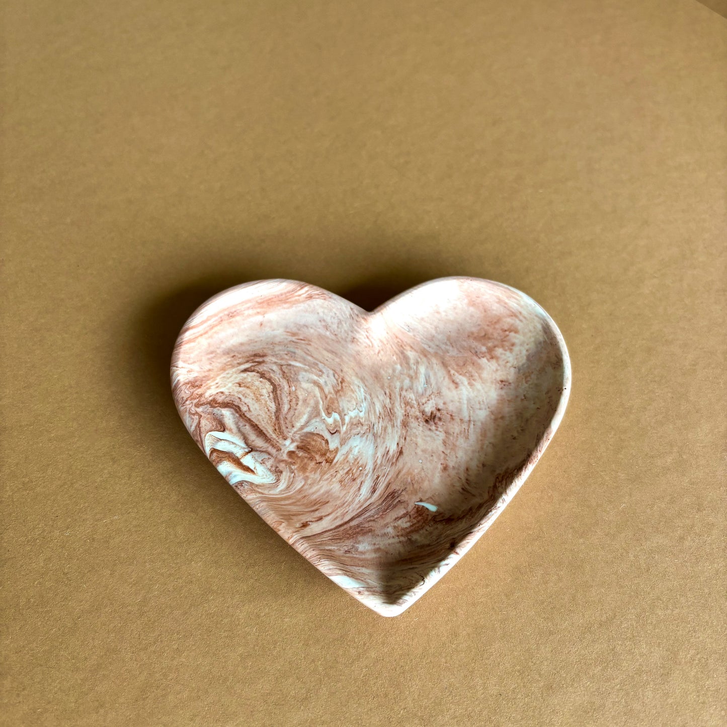 Hart sieraad - Terracotta marmer