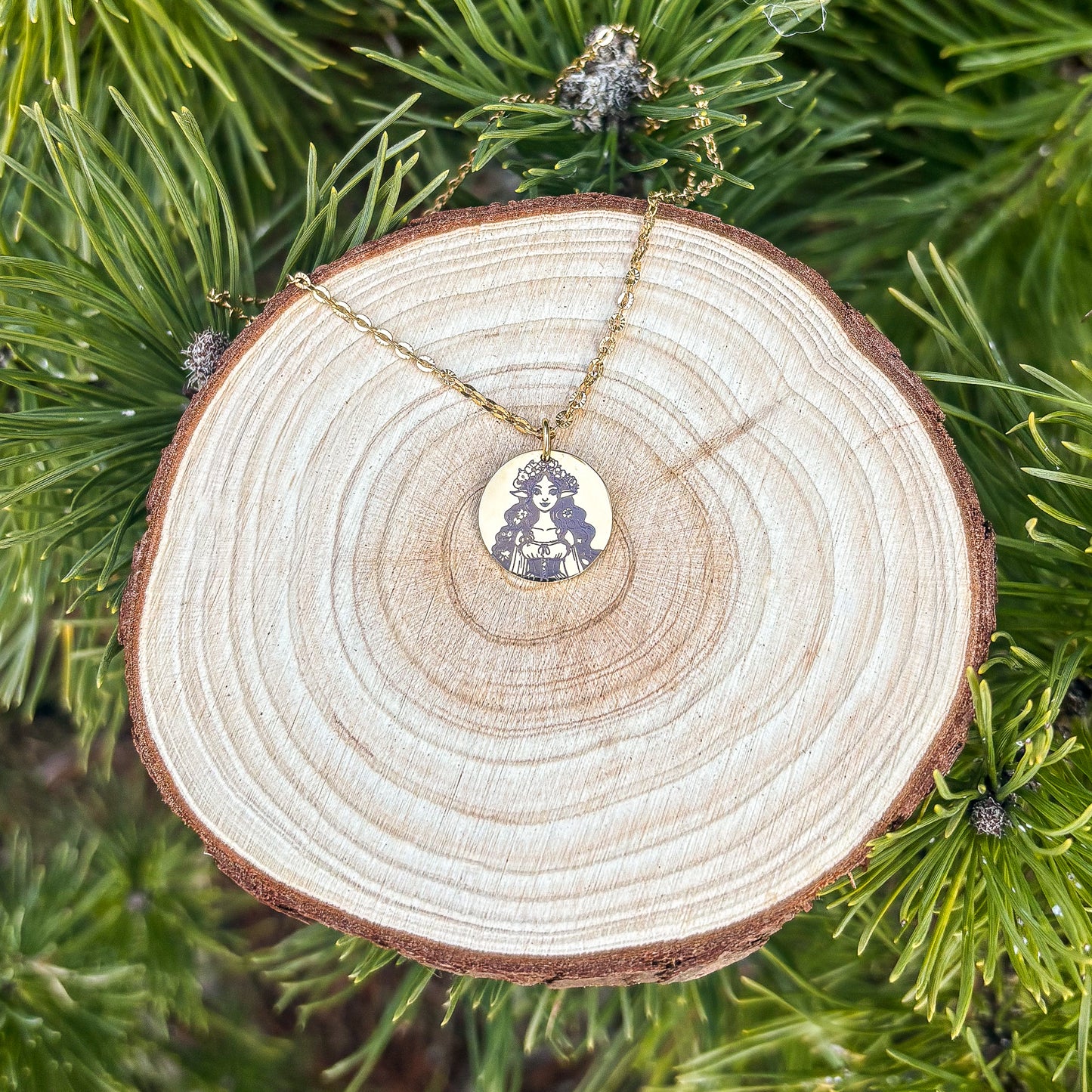 Huldra ketting - roestvrij staal