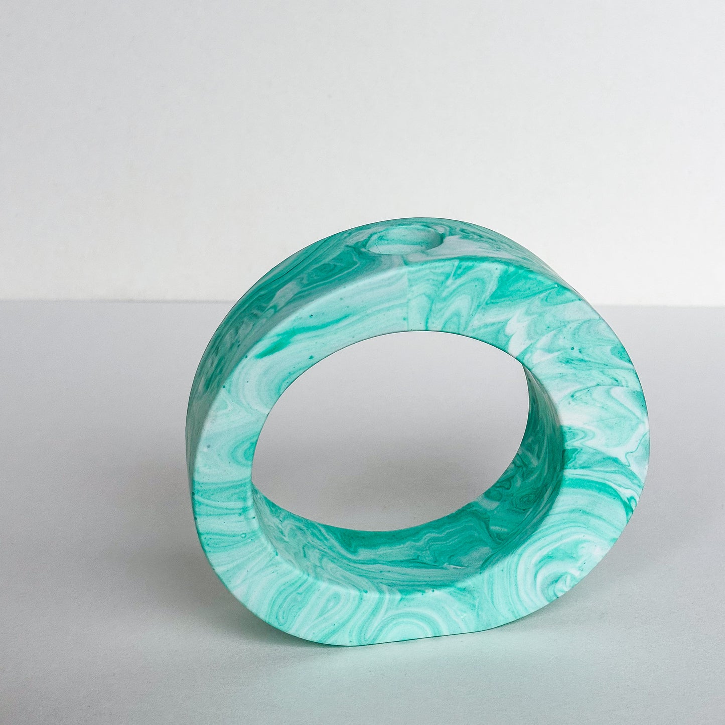 Propagator vase- Aquamarine marble