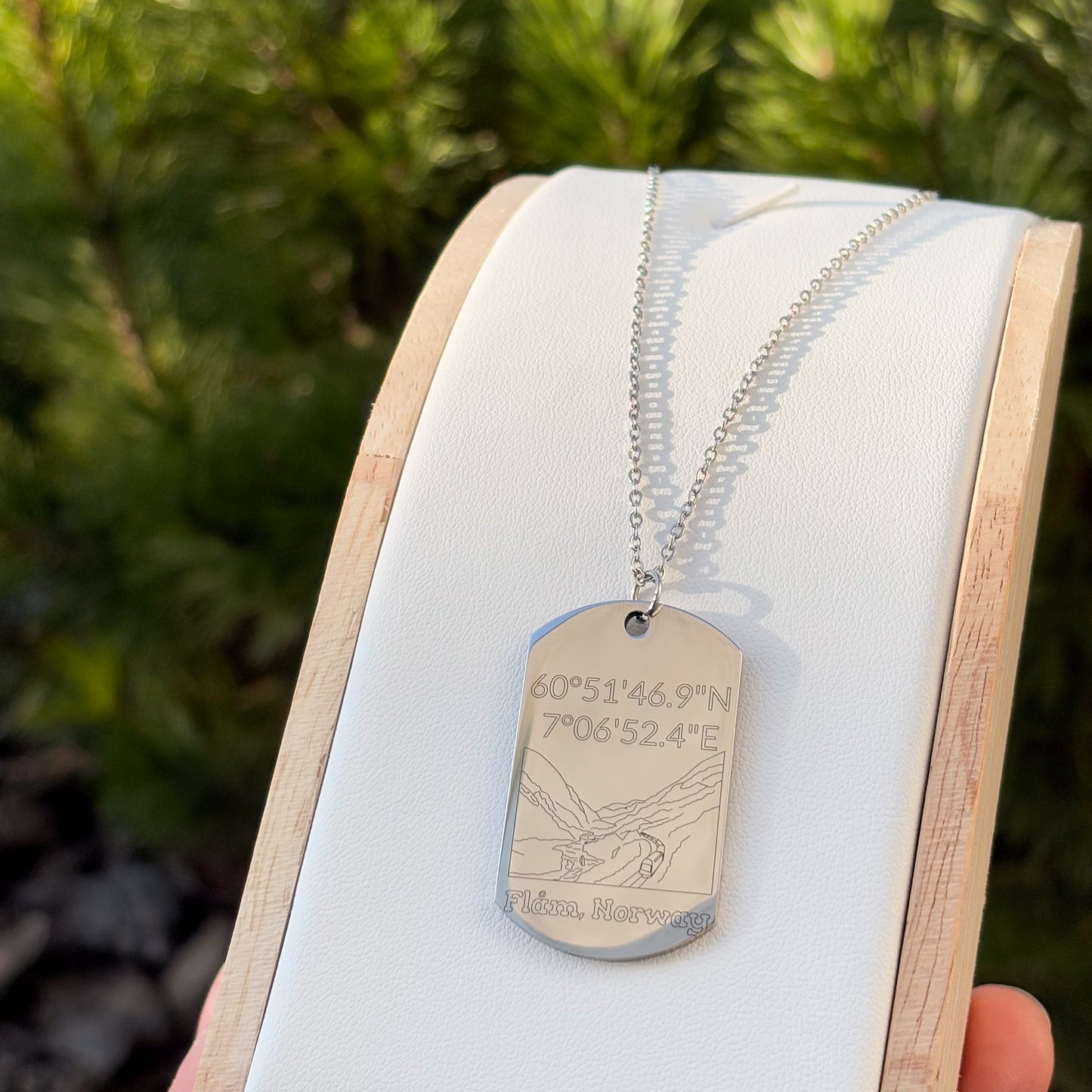 Flamsbana on soldier tag - Stainless steel