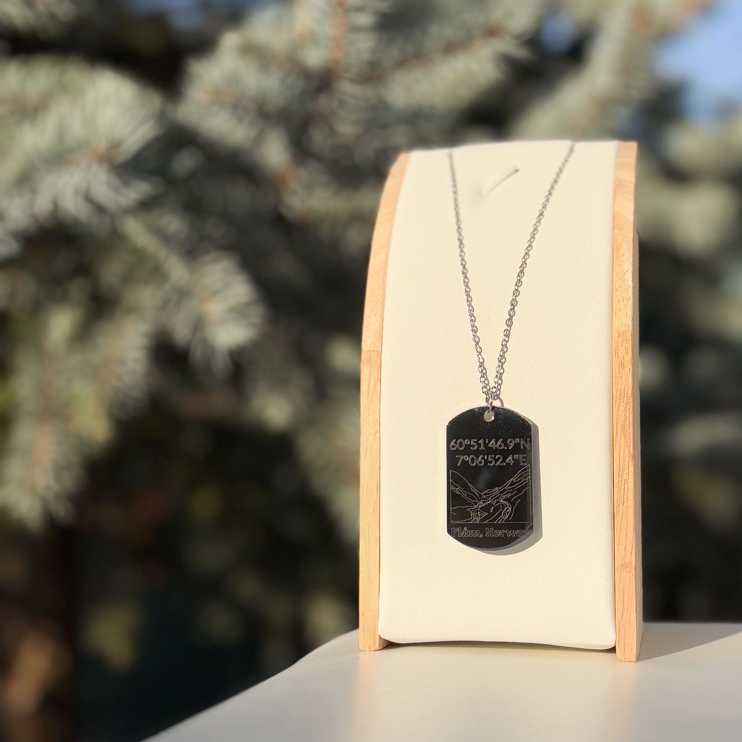 Flamsbana on soldier tag - Stainless steel