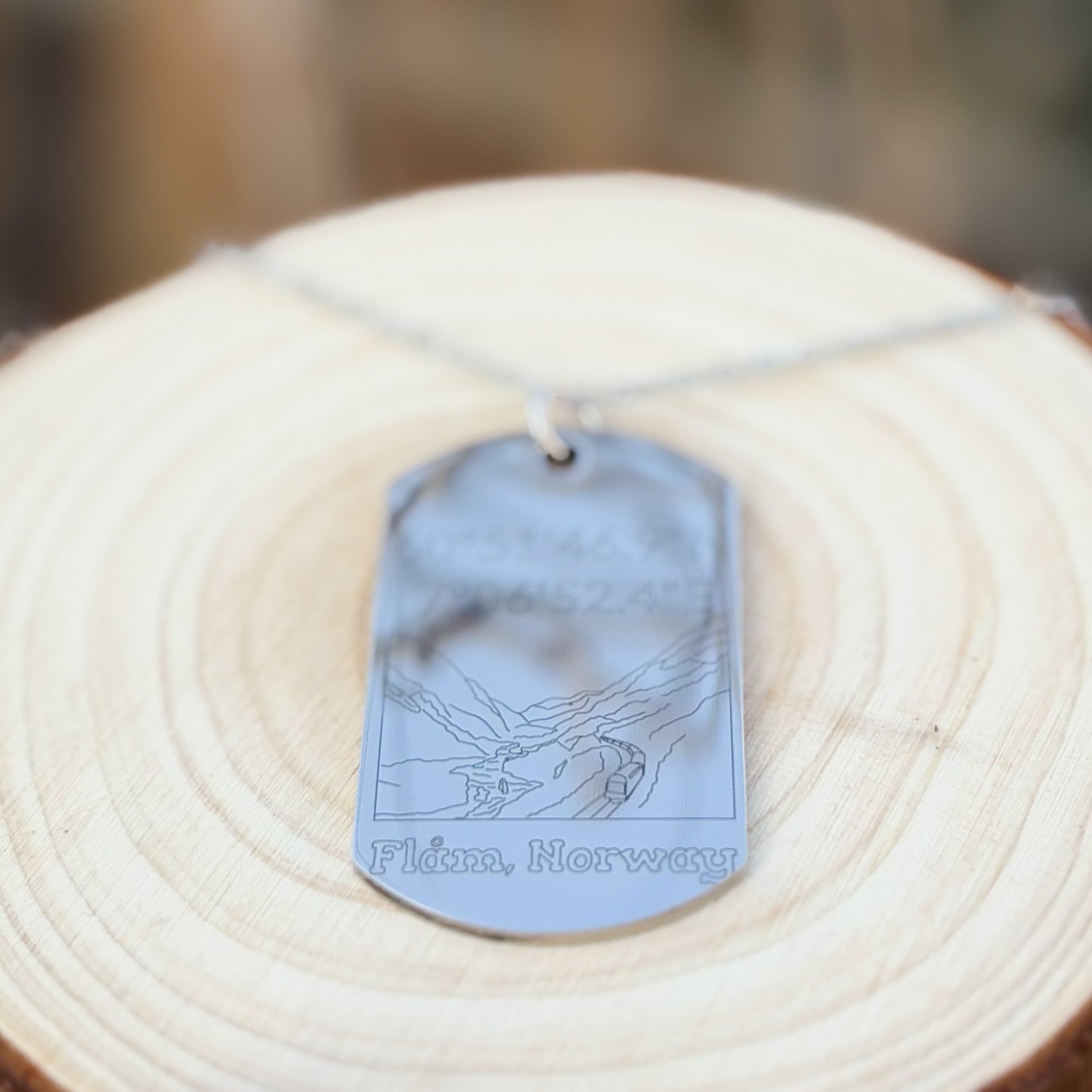 Flamsbana on soldier tag - Stainless steel