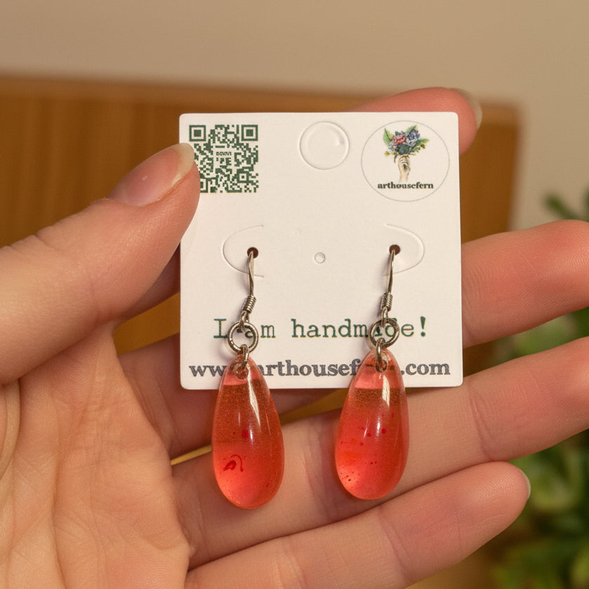 Neon earrings mini RESIN SALE