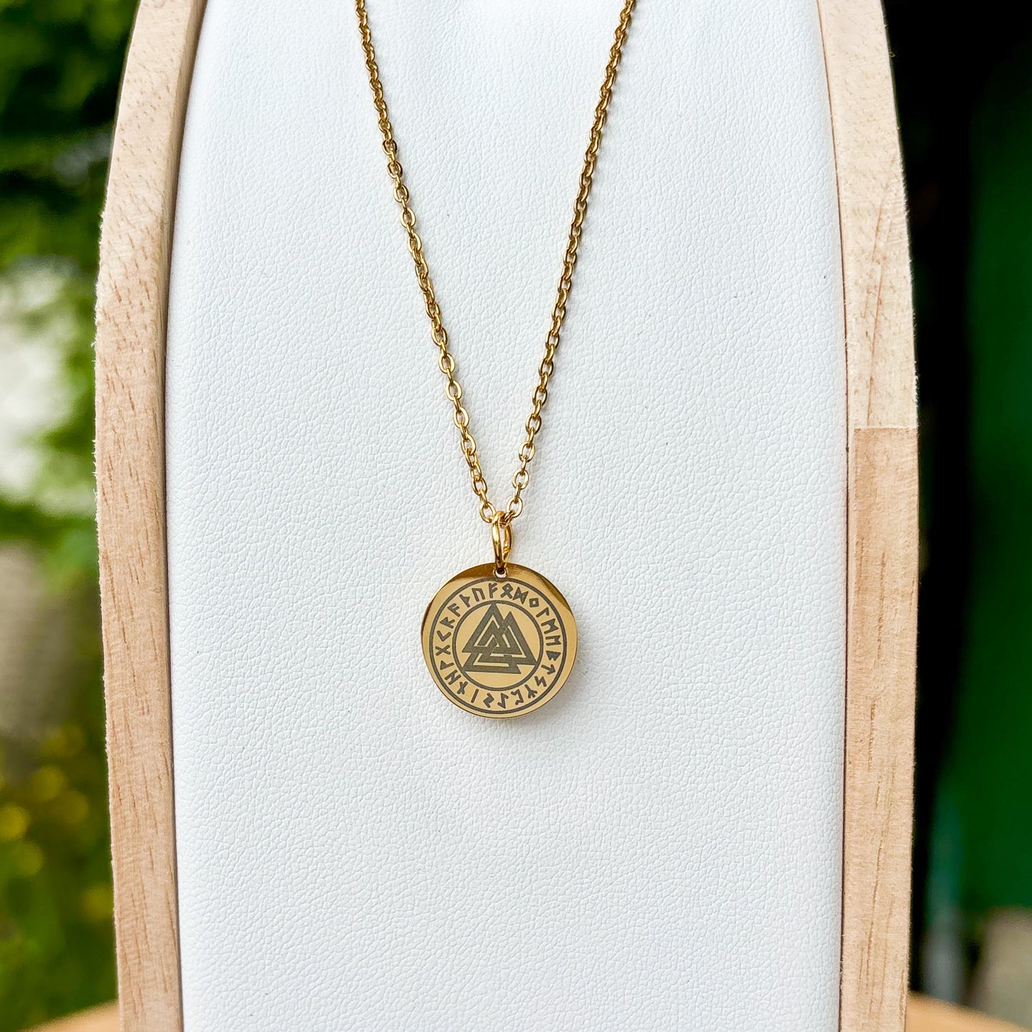 Valknut - slain warrior necklace - Stainless steel