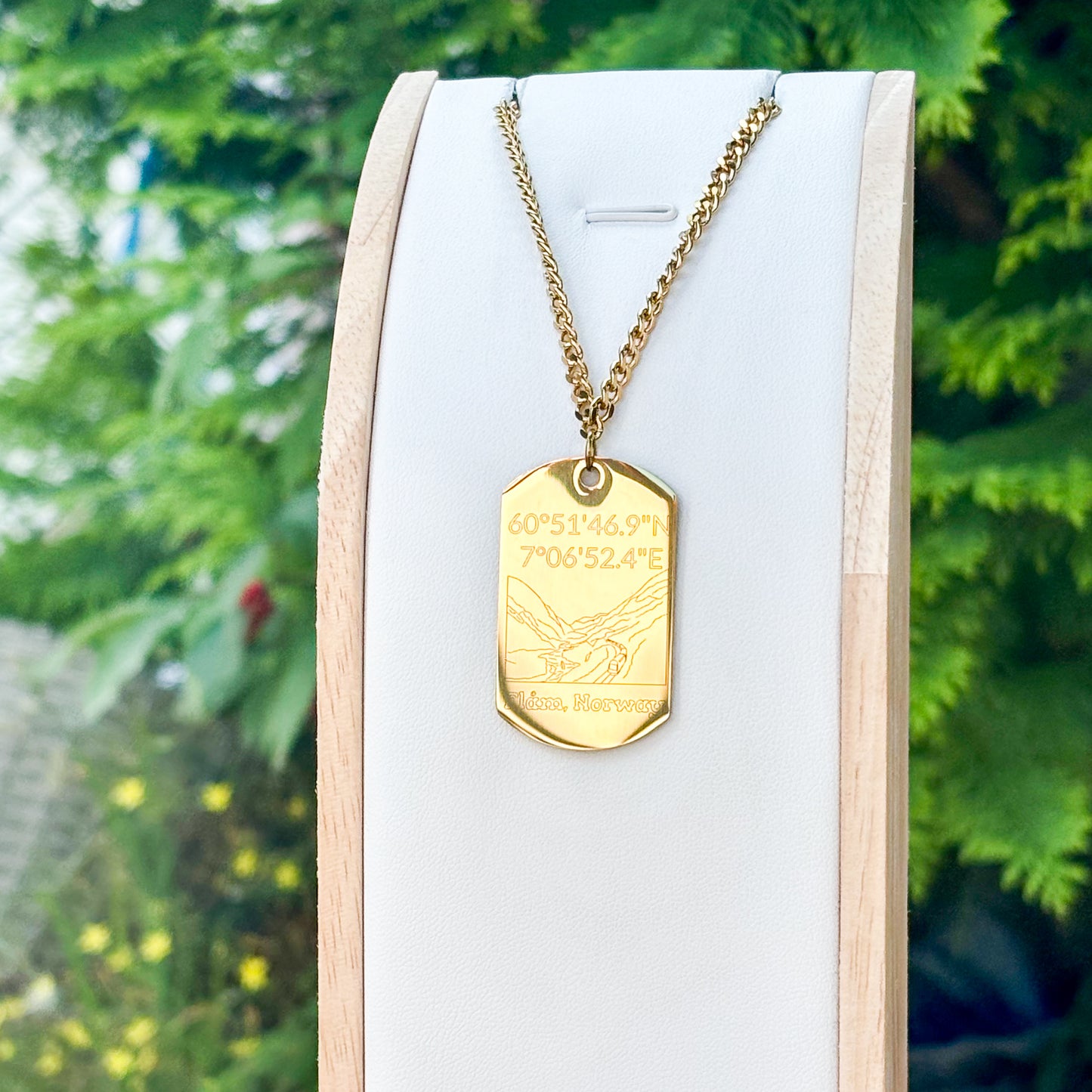 Flamsbana on soldier tag - Stainless steel