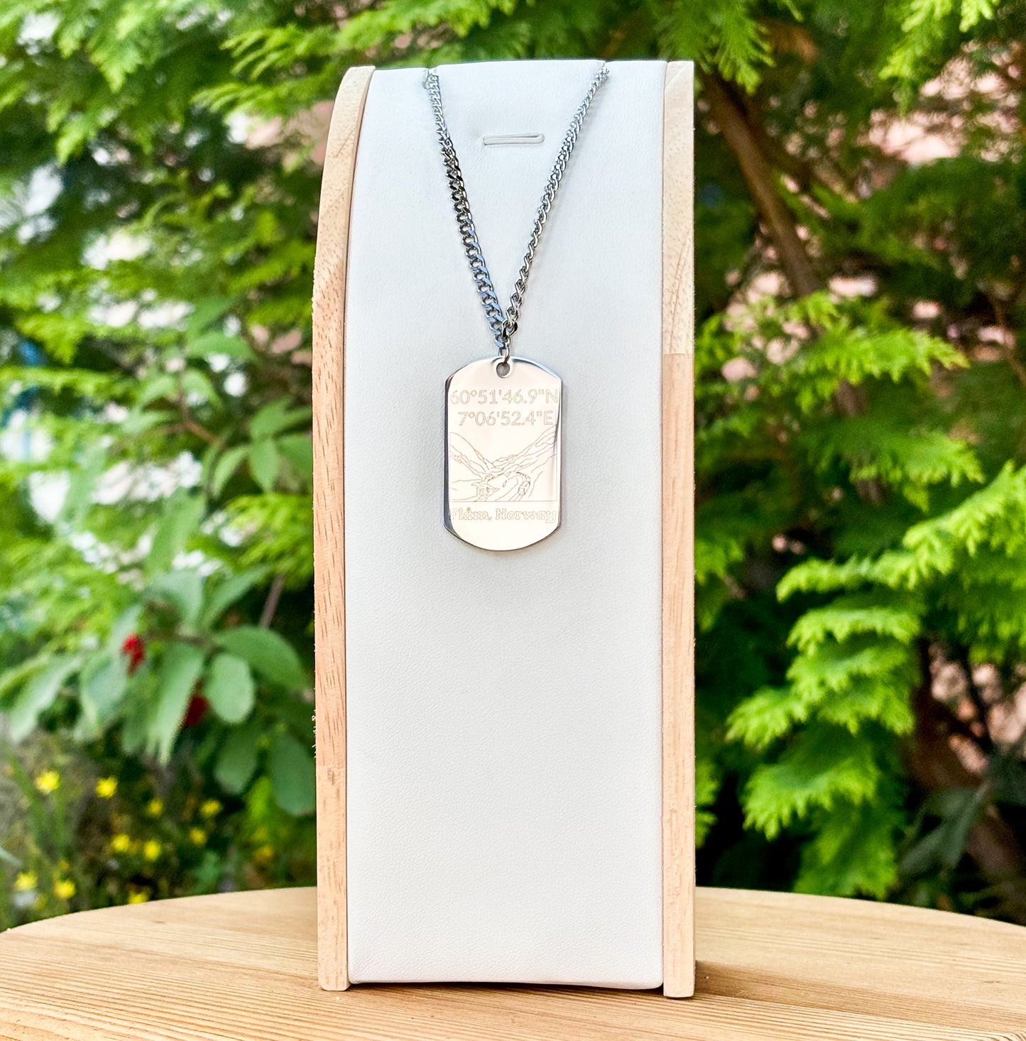 Flamsbana on soldier tag - Stainless steel
