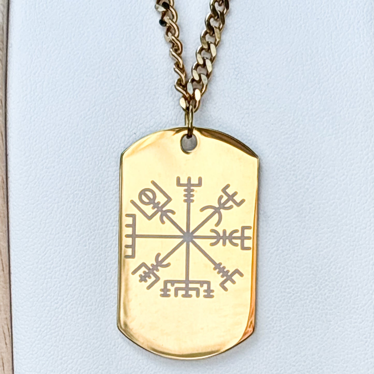 Vegvisir- Viking compass soldier tag necklace - Stainless steel