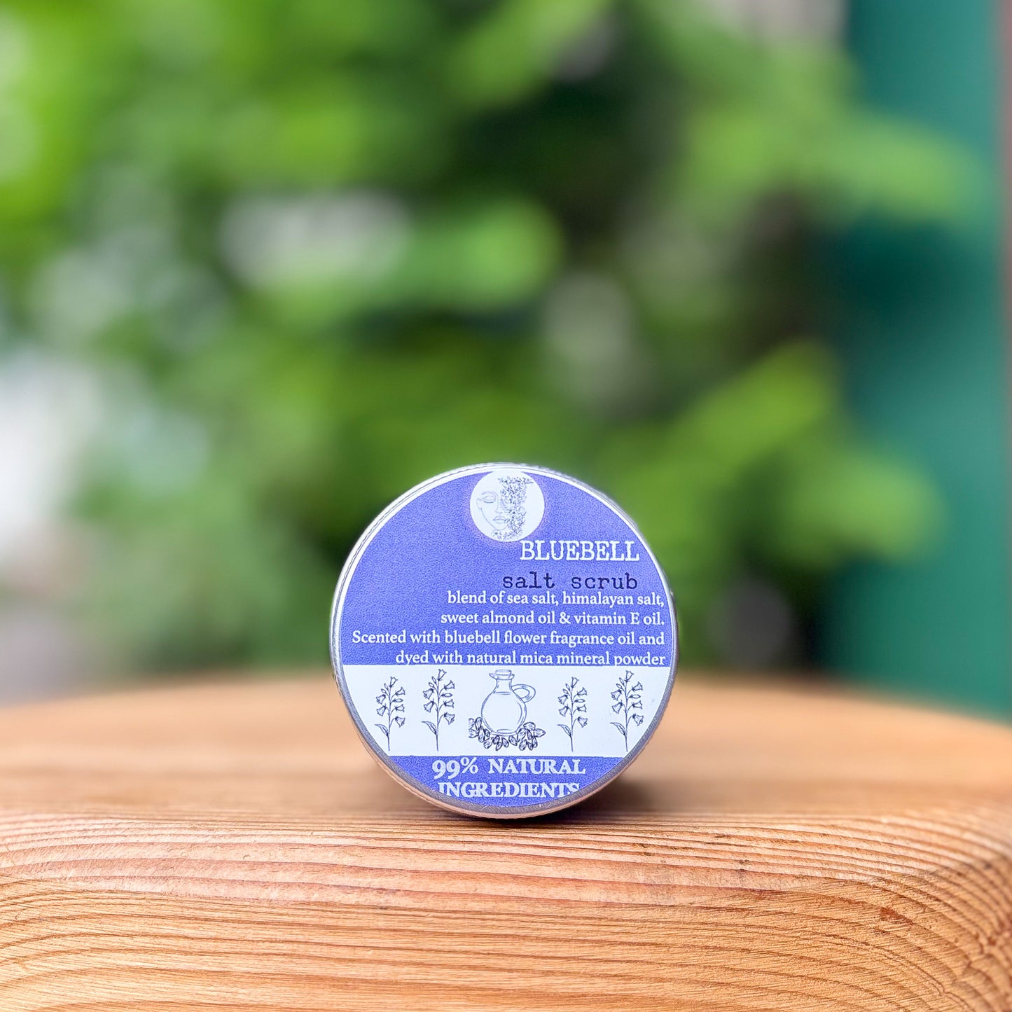 Bluebell salt scrub 99% natural