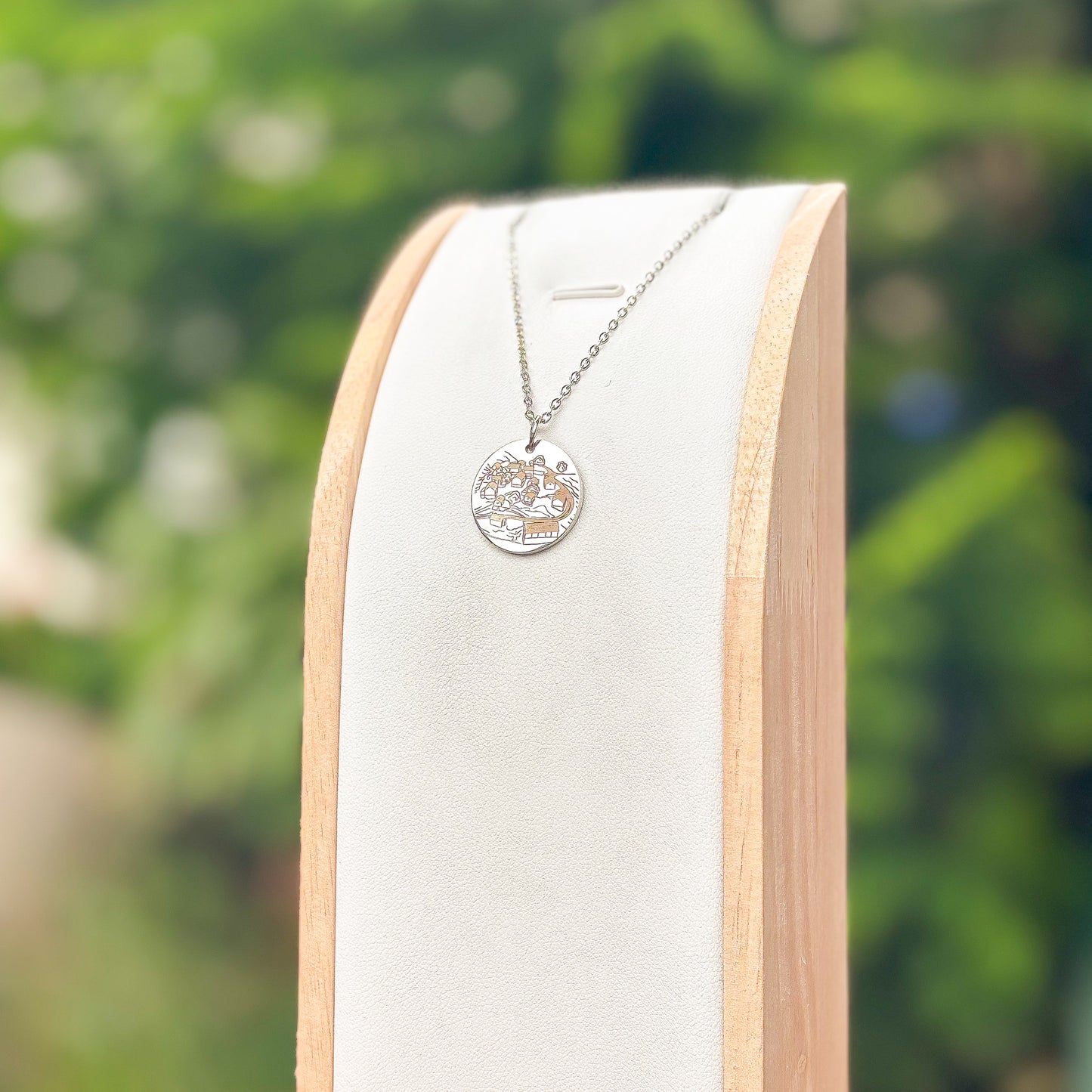 Otternes farm from above necklace - Stainless Steel