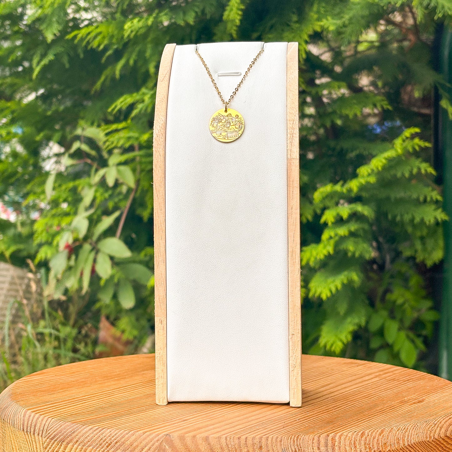 Otternes farm from above necklace - Stainless Steel