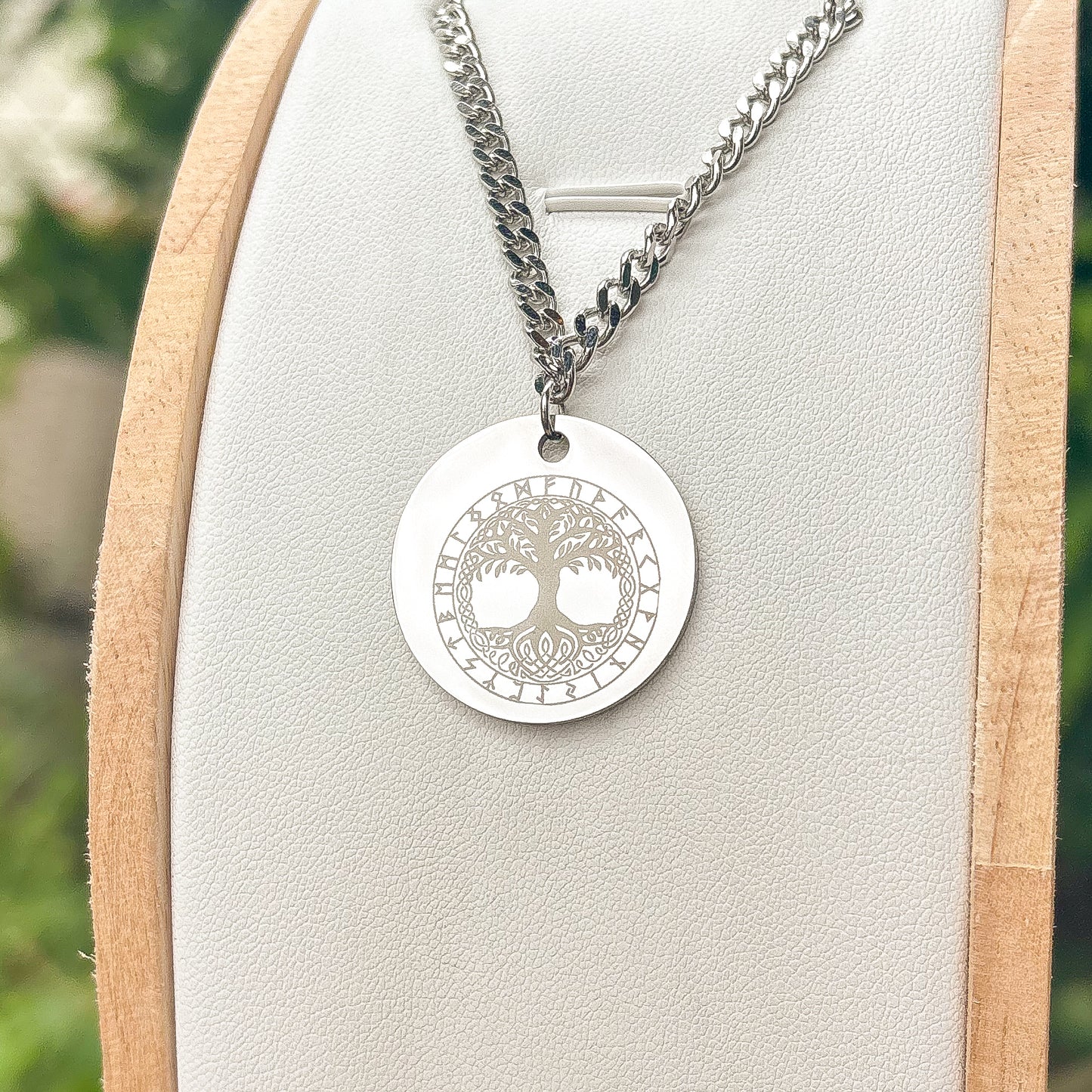 Yggdrasil - tree of life necklace large - Stainless steel