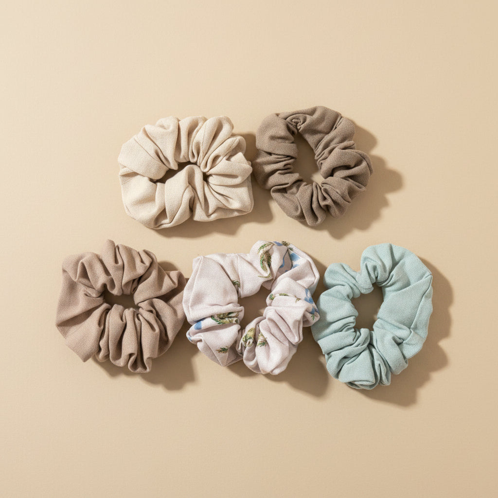 Scrunchie 100% linen Handmade assorted design