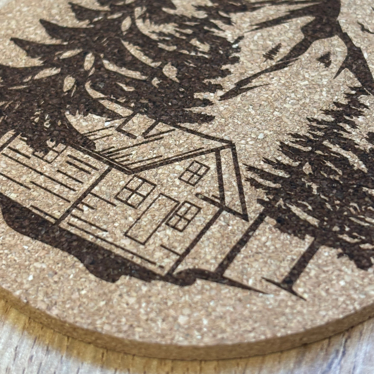 Cork Coaster Cabin lover 1pk