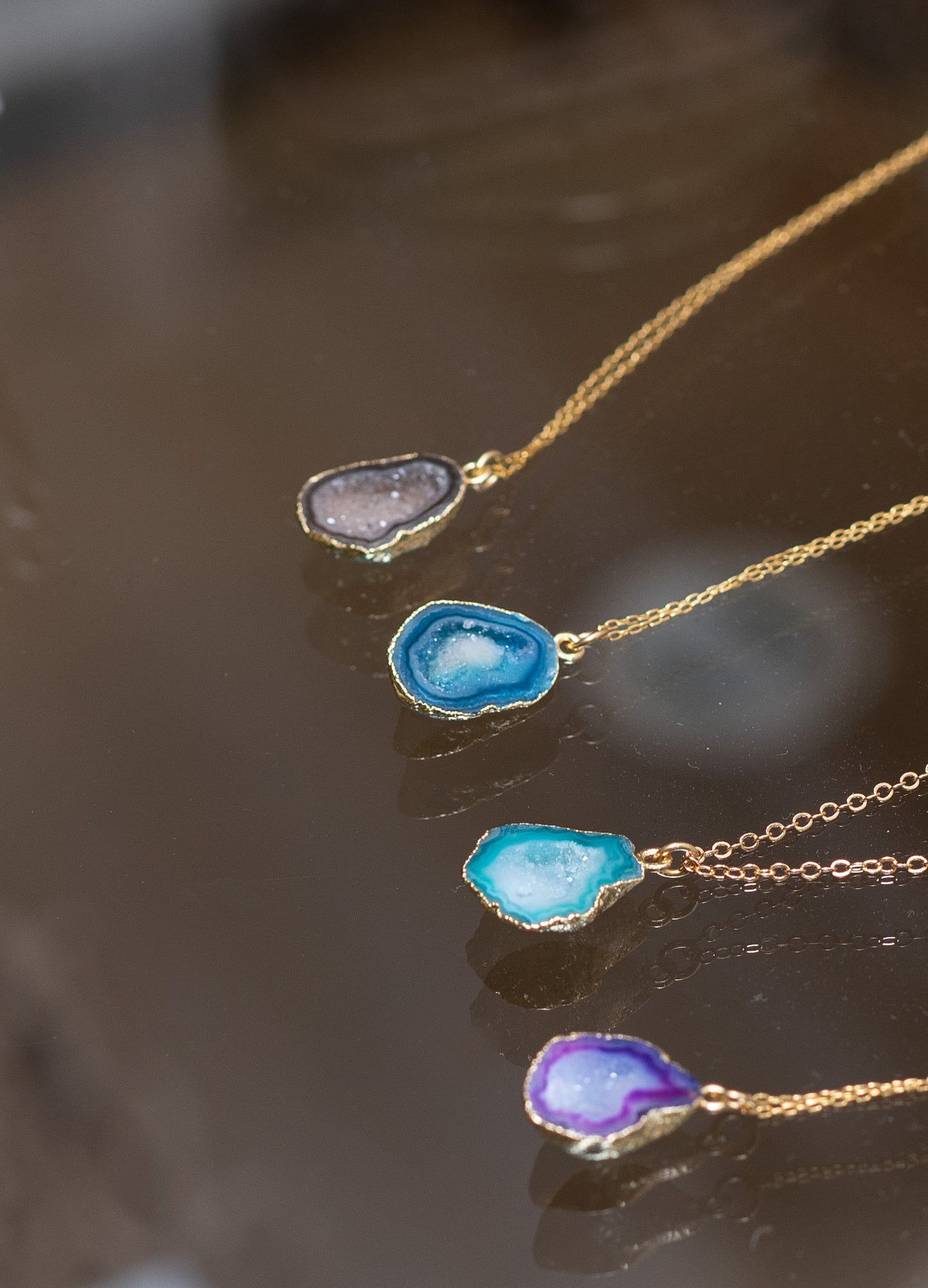 Agaat stenen ketting
