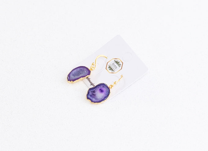 Pendientes de piedras de ágata