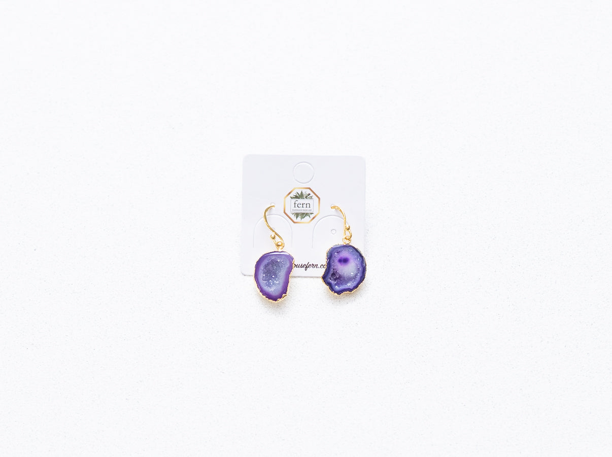 Pendientes de piedras de ágata