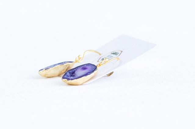 Pendientes de piedras de ágata