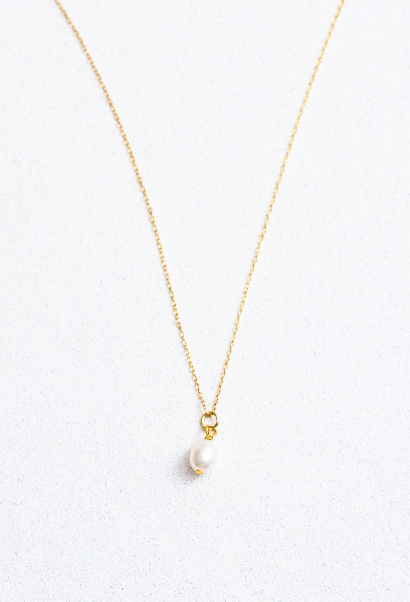 Fresh water pearl drop necklace