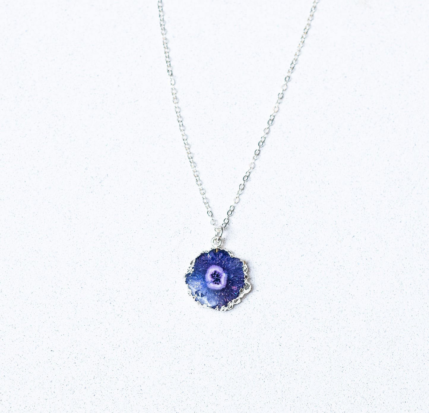 Zonnekwarts stenen ketting