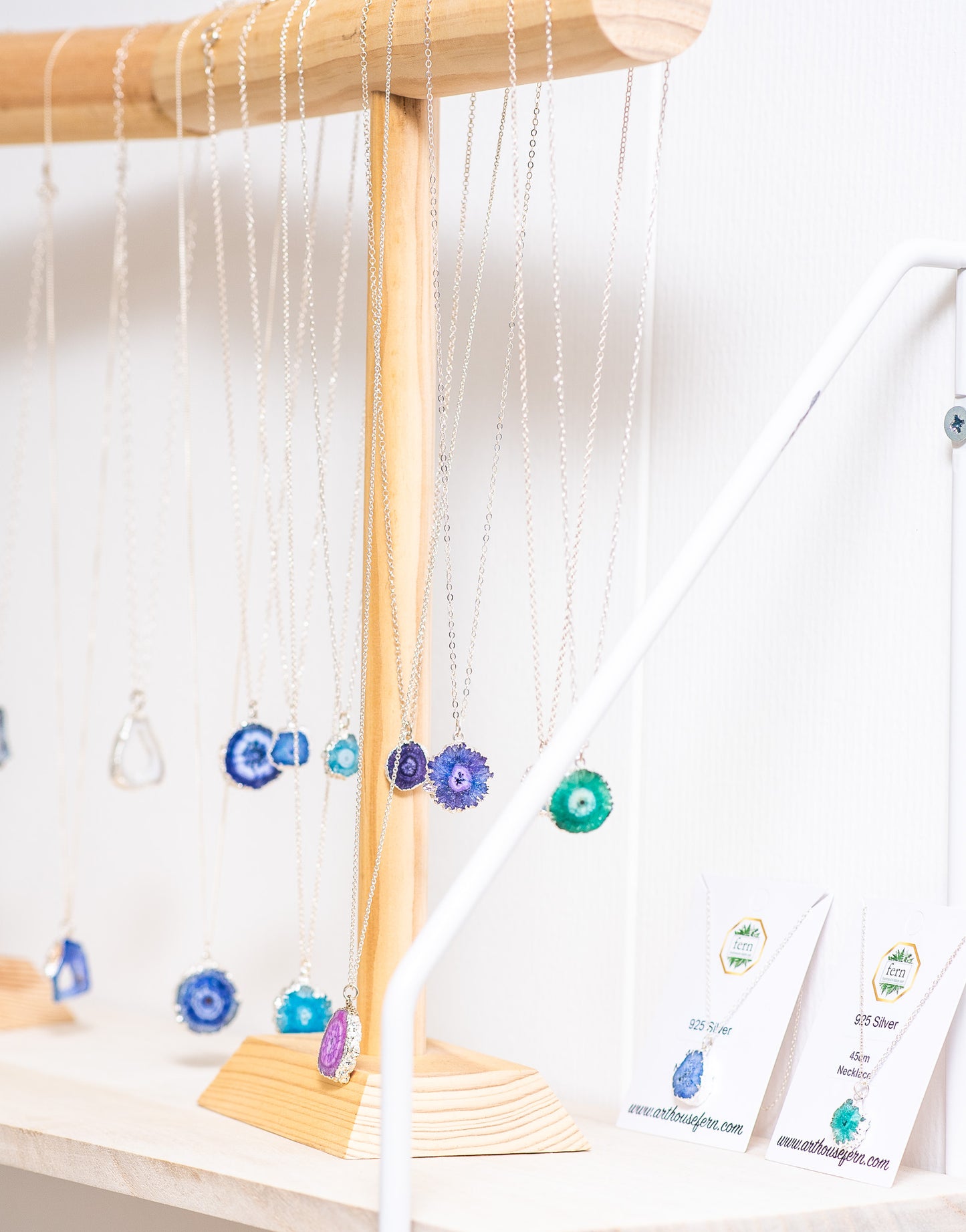Zonnekwarts stenen ketting