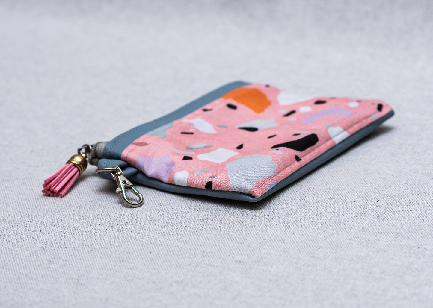 Coin bag pink terazzo