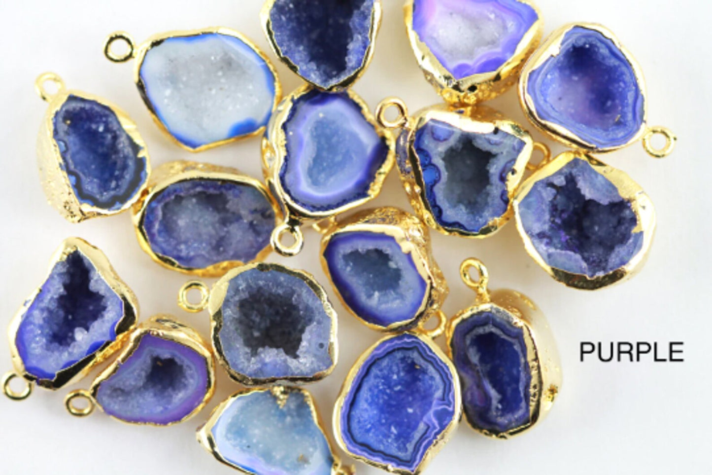 Pendientes de piedras de ágata