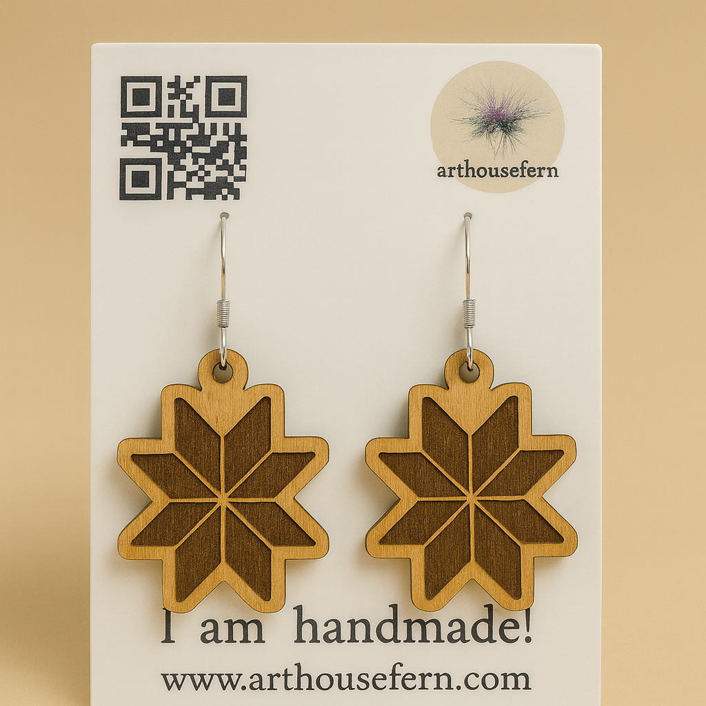 Wooden earrings