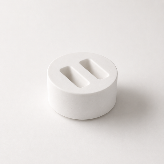 Ring holder- Natural stone white