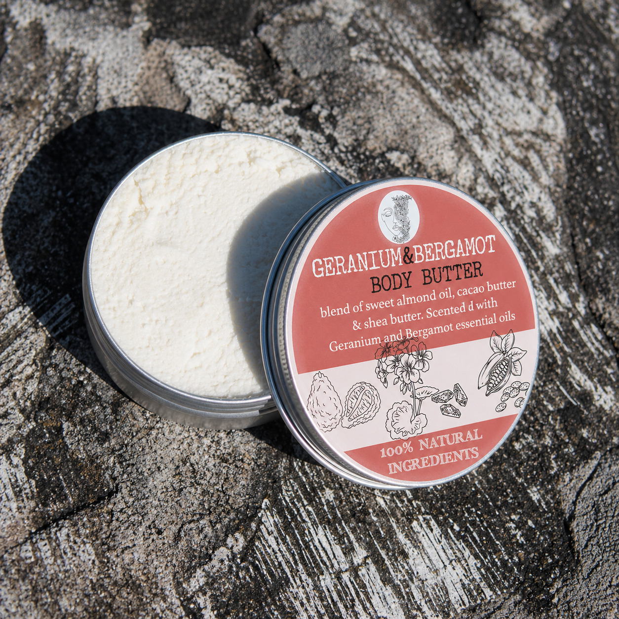 Geranium and Bergamot Body butter 100% natural