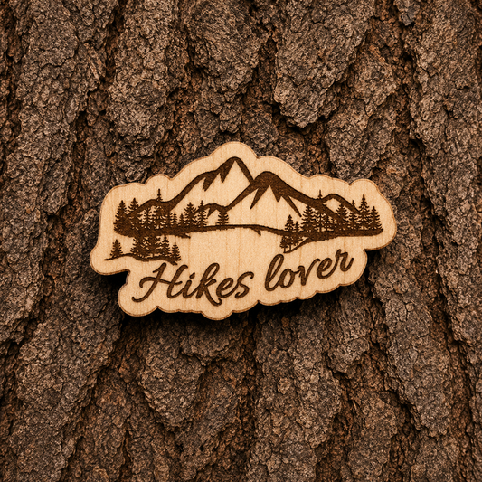 Hikes lover 35x20mm pin