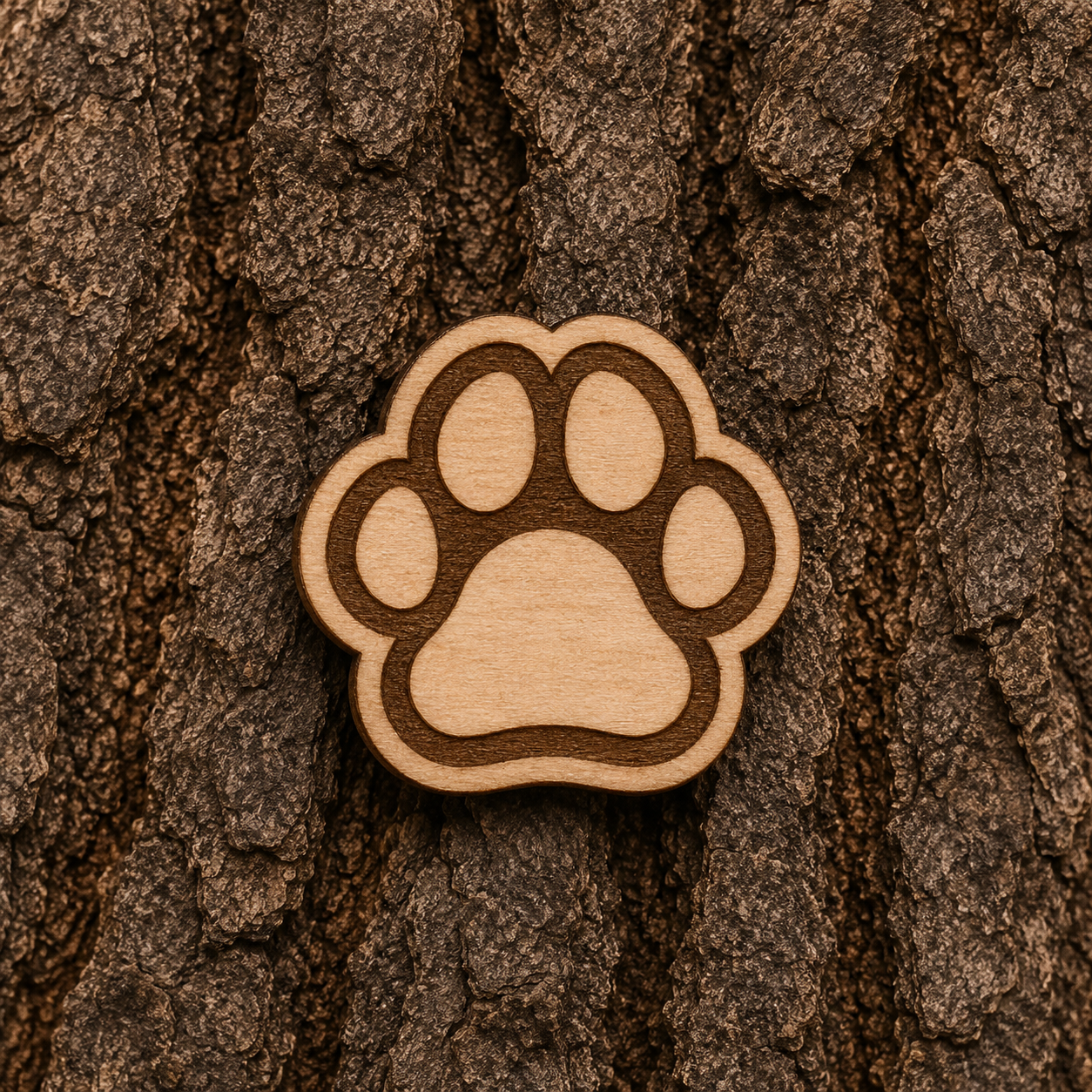 Paw 22x22mm pin