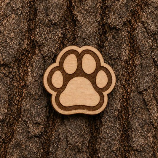 Paw 22x22mm pin