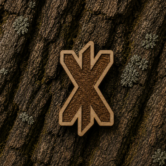 Strength rune 23x13mm pin