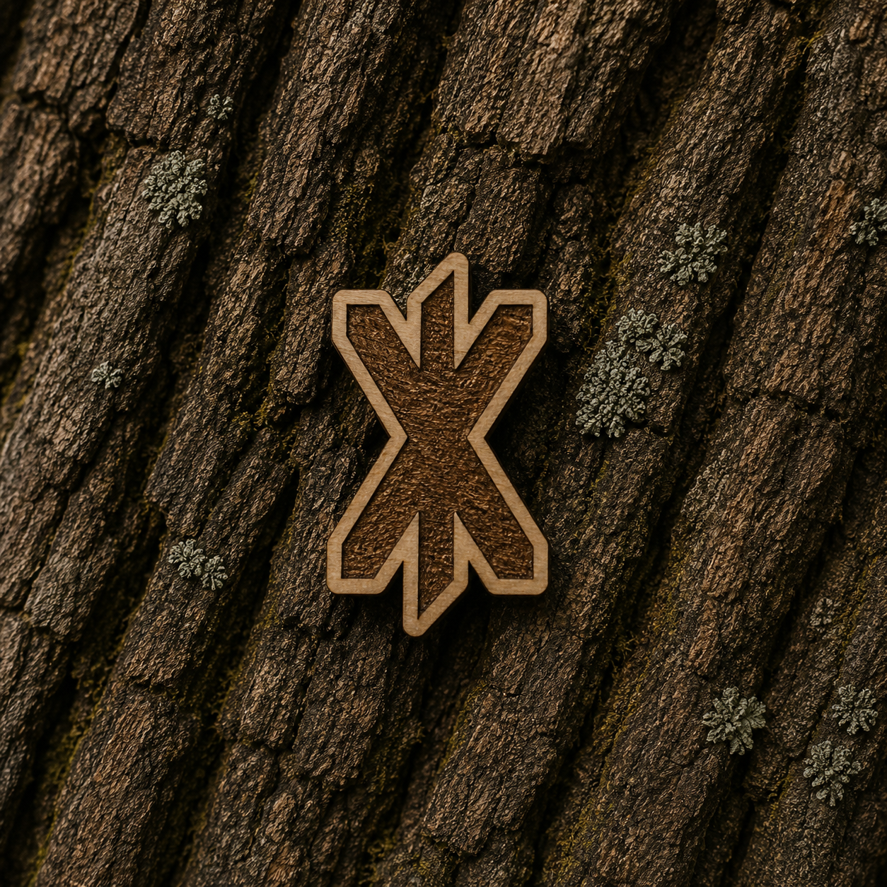 Strength rune 23x13mm pin
