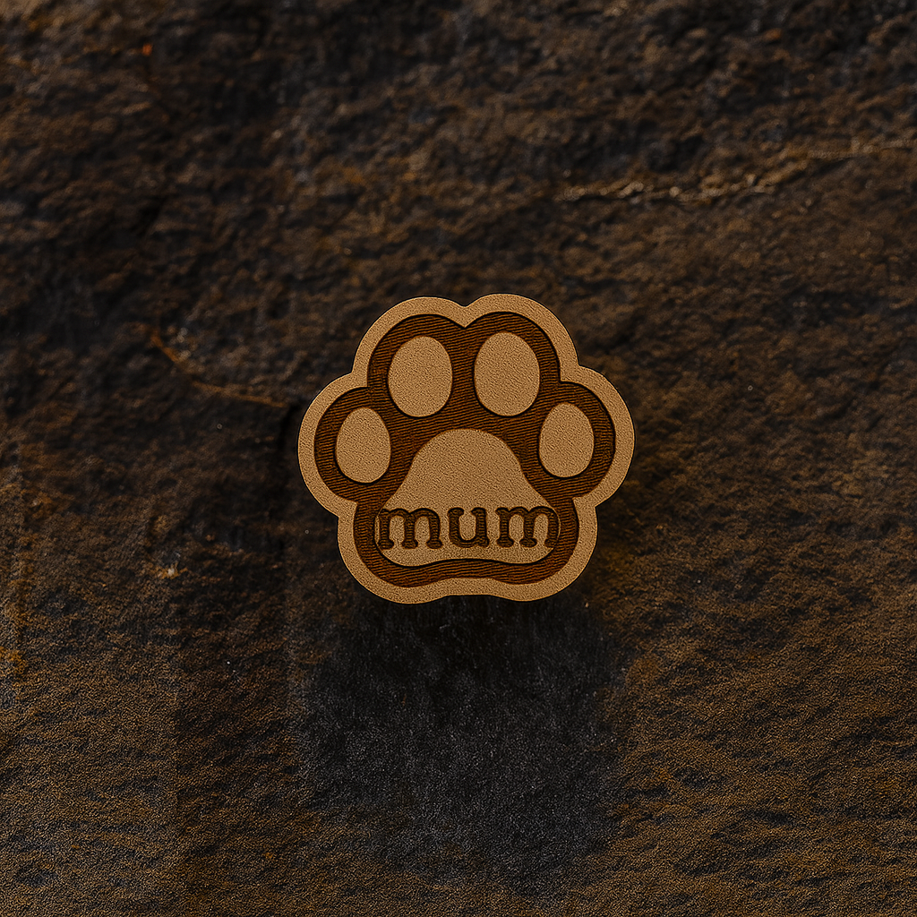 Paw dog mama pin 20mm